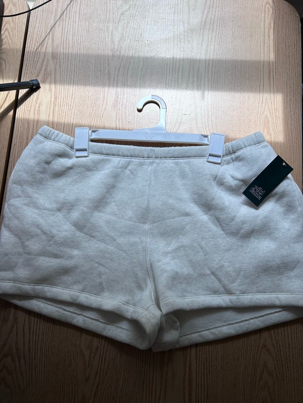 New Women’s Wild Fable Sweat Shorts Cotton Elastic Waistband Heather Gray XL